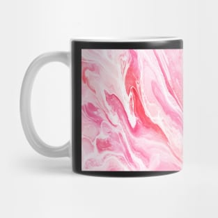 Pink and White Abstract Painting Mug